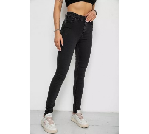 Джинси жіночі Skinny, колір чорний, 182R4296 Джинси жіночі Skinny, колір чорний, 182R4296