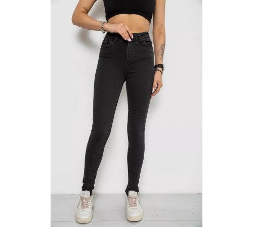 Джинси жіночі Skinny, колір чорний, 182R4296 Джинси жіночі Skinny, колір чорний, 182R4296