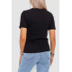 Женская футболка с принтом, цвет черный, 238R01643