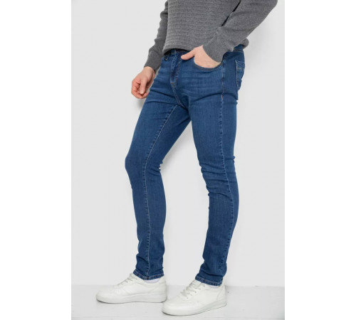 Джинси чоловічі однотонні, колір синій, 247R1095