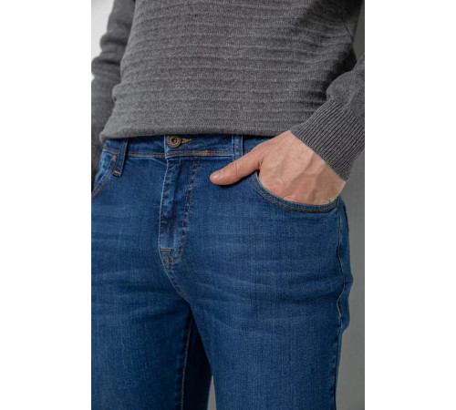 Джинси чоловічі однотонні, колір синій, 247R1095