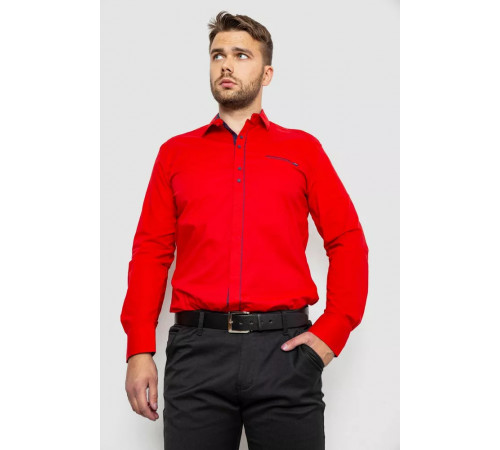 Сорочка чоловіча, колір червоний, 214R7078