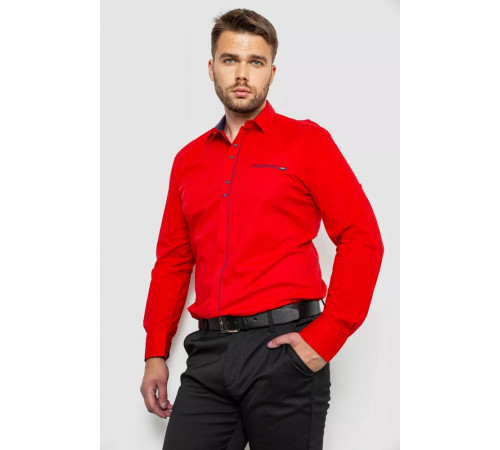 Сорочка чоловіча, колір червоний, 214R7078