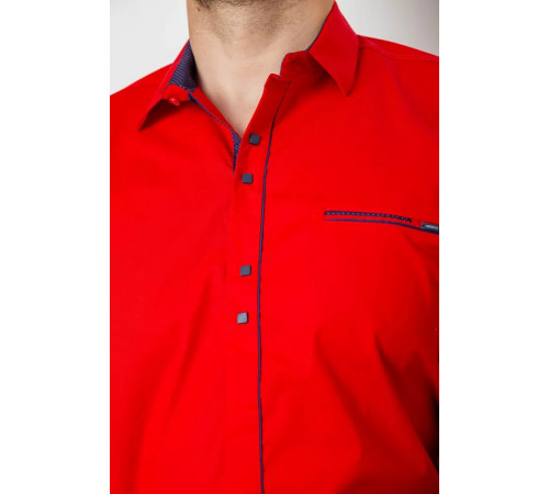 Сорочка чоловіча, колір червоний, 214R7078
