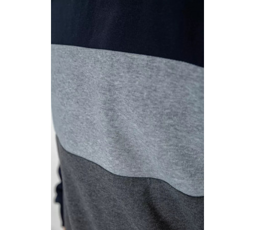 Батник чоловічий на флісі, колір синьо-сірий, 244R2349