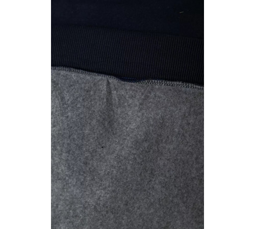 Батник чоловічий на флісі, колір синьо-сірий, 244R2349