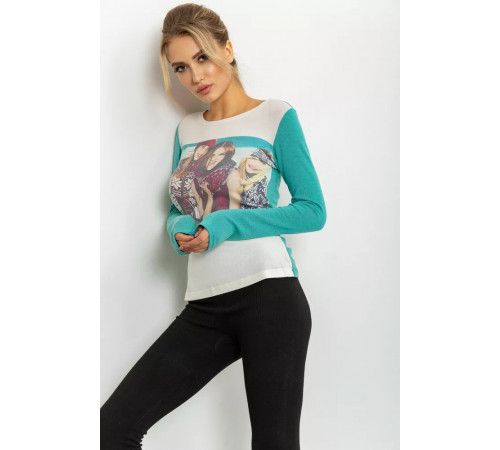 Свитшот жіночий, колір оливково-молочний, 167R731-1