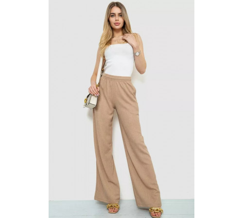 Штани жіночі палаццо, колір бежевий, 102R011-1