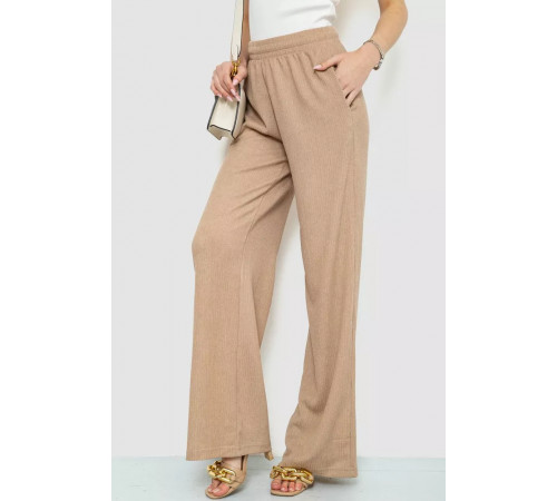 Штани жіночі палаццо, колір бежевий, 102R011-1