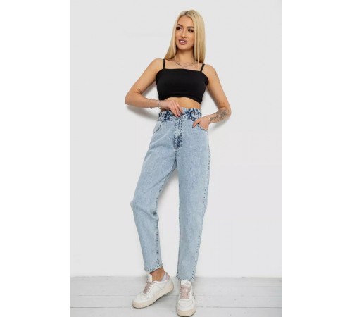 Джинси жіночі Mom-fit, колір блакитний, 244R1601S20 Джинси жіночі Mom-fit, колір блакитний, 244R1601S20