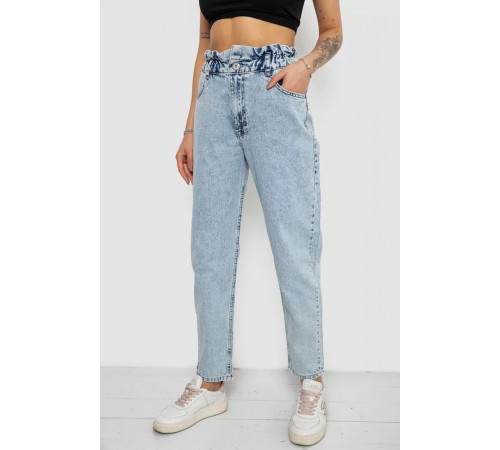 Джинси жіночі Mom-fit, колір блакитний, 244R1601S20 Джинси жіночі Mom-fit, колір блакитний, 244R1601S20