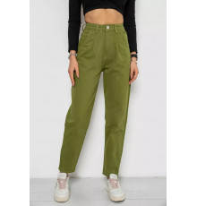 Джинси жіночі, колір оливковий, 250R1574
