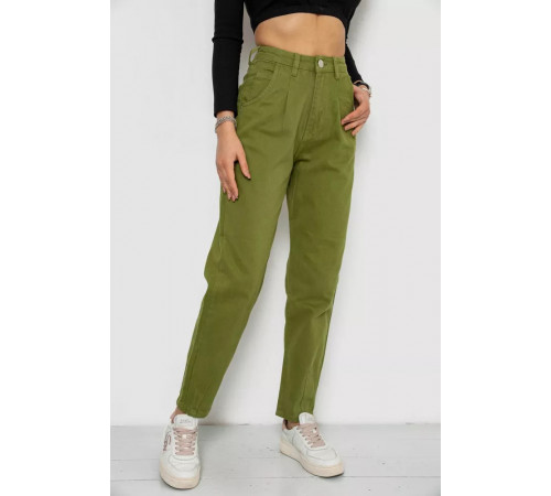 Джинси жіночі, колір оливковий, 250R1574