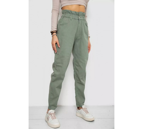 Джинси жіночі, колір оливковий, 250R1573