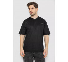 Футболка мужская однотонная, цвет черный, 247R3140