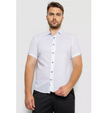 Рубашка мужская с принтом, цвет белый, 214R6917-4