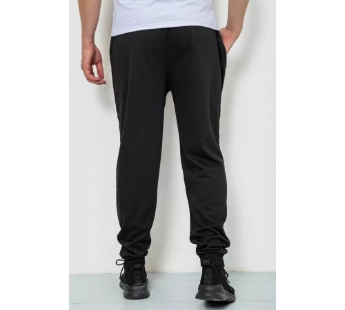 Спорт брюки мужские двунитка, цвет черный, 244R41298 Спорт брюки мужские двунитка, цвет черный, 244R41298