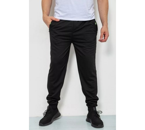Спорт брюки мужские двунитка, цвет черный, 244R41298 Спорт брюки мужские двунитка, цвет черный, 244R41298