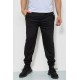 Спорт брюки мужские двунитка, цвет черный, 244R41298