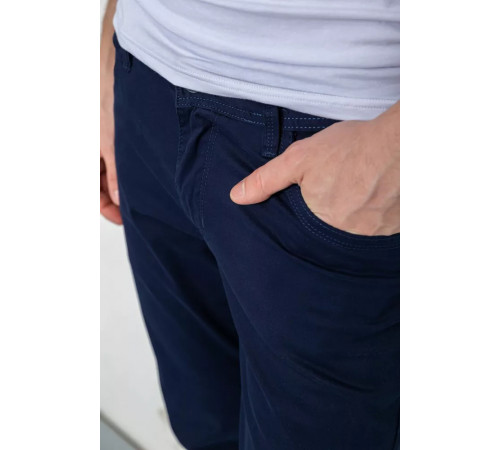 Брюки мужские, цвет темно-синий, 182R2041.
