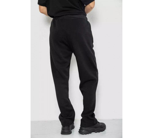 Спортивные брюки женские на флисе, цвет черный, 244R5228