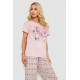 Жіноча піжама з принтом, колір рожевий, 243R3338