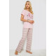 Жіноча піжама з принтом, колір рожевий, 243R3338