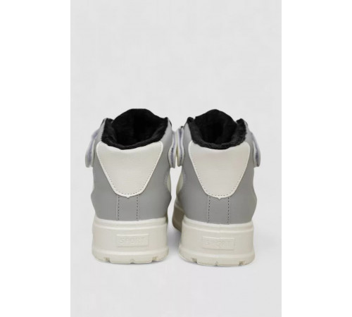 Кроссовки женские зимние на меху, цвет бело-черный, 248RMB05-86