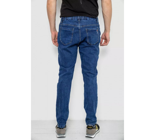 Джинсы мужские на резинке, цвет синий, 244R8064