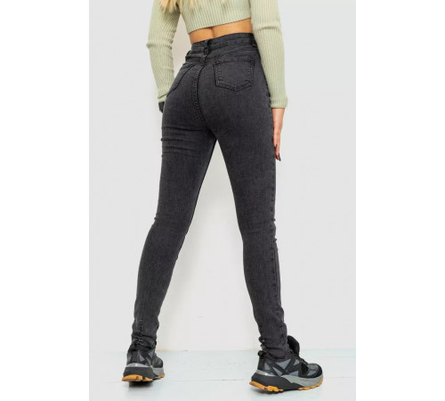 Джинси жіночі стрейч, колір темно-сірий, 214R1484