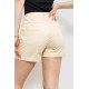 Шорти жіночі стрейчові, колір світло-бежевий, 214R653