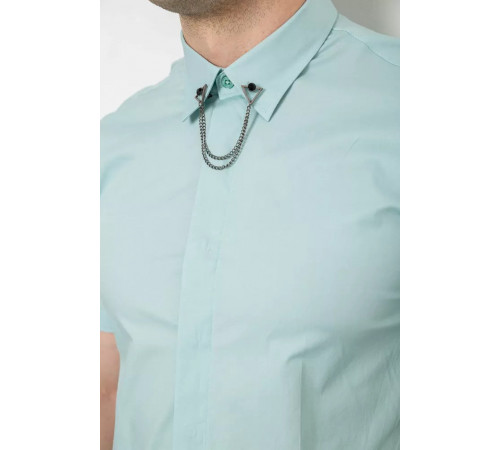 Рубашка мужская однотонная, цвет оливковый, 214R6917-1.