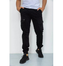 Брюки карго мужские, цвет черный, 244R2073