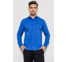 Рубашка мужская, цвет электрик, 214R7843