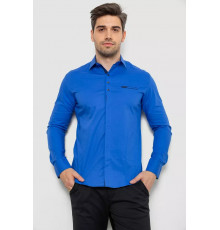 Рубашка мужская, цвет электрик, 214R7843