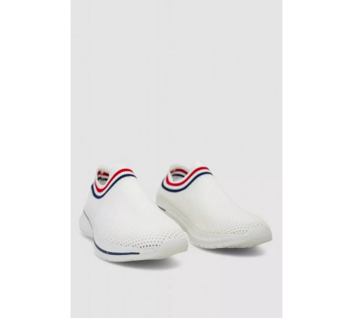 Слипоны мужские, цвет белый, 244RA315