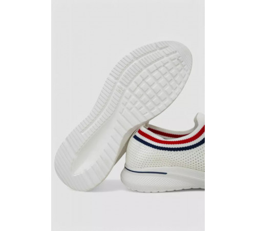 Слипоны мужские, цвет белый, 244RA315