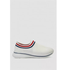 Слипоны мужские, цвет белый, 244RA315