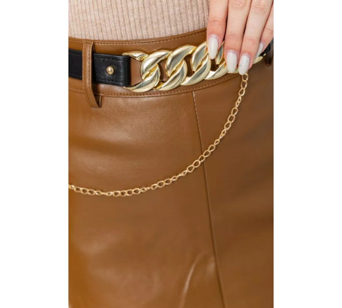 Шорти жіночі з екошкіри 186R52326, колір Коричневий