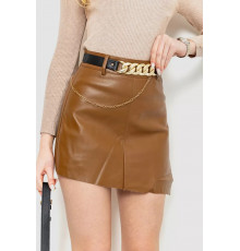 Шорти жіночі з екошкіри 186R52326, колір Коричневий