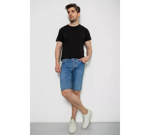 Шорти чоловічі джинсові, колір темно-блакитний, 238R2023