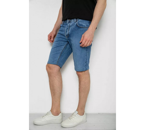 Шорти чоловічі джинсові, колір темно-блакитний, 238R2023