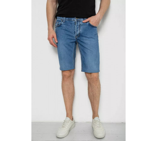 Шорти чоловічі джинсові, колір темно-блакитний, 238R2023