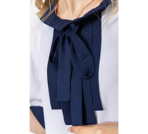 Блуза женская, цвет бело-синий, 172R11-2.