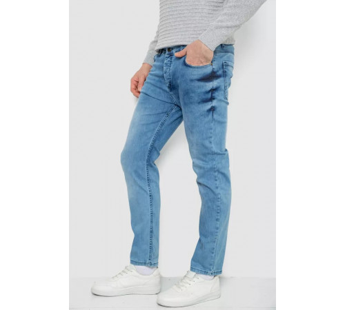 Джинси чоловічі однотонні, колір блакитний, 247R1242