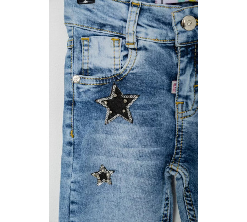 Джинси для дівчаток, колір темно-блакитний, 247R1823