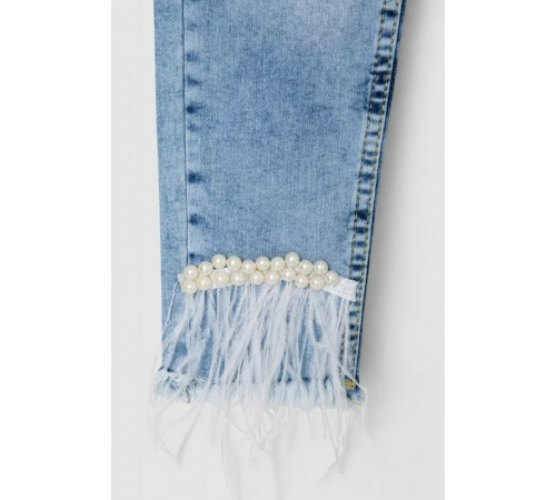 Джинси для дівчаток, колір темно-блакитний, 247R1823