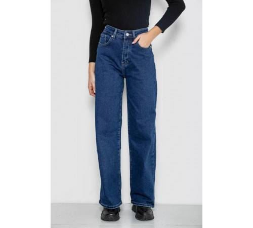 Джинси жіночі утеплені Palazzo, колір синій, 207RV230-5