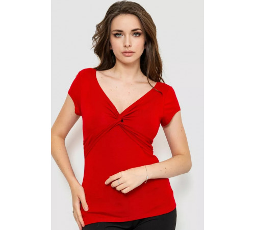 Футболка жіноча, колір червоний, 186R606