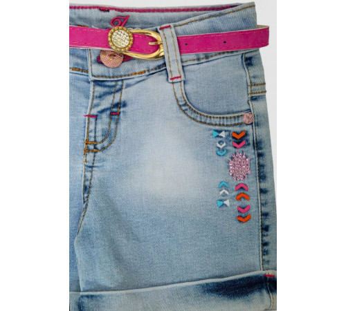 Джинсовые шорты для девочки, цвет синий, 247R1207
